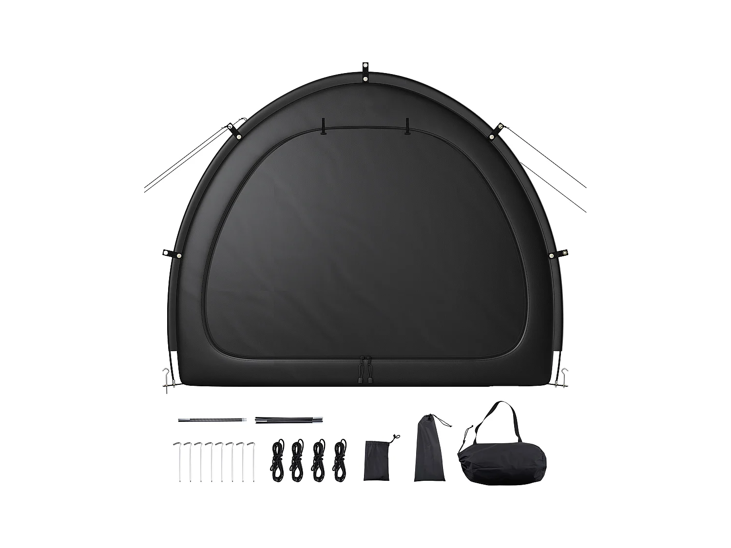 Abri à vélo Tente de Rangement Extérieure étanche pour Vélos SucceBuy pour 1 à 2 vélos - Conception en Forme d'éventail