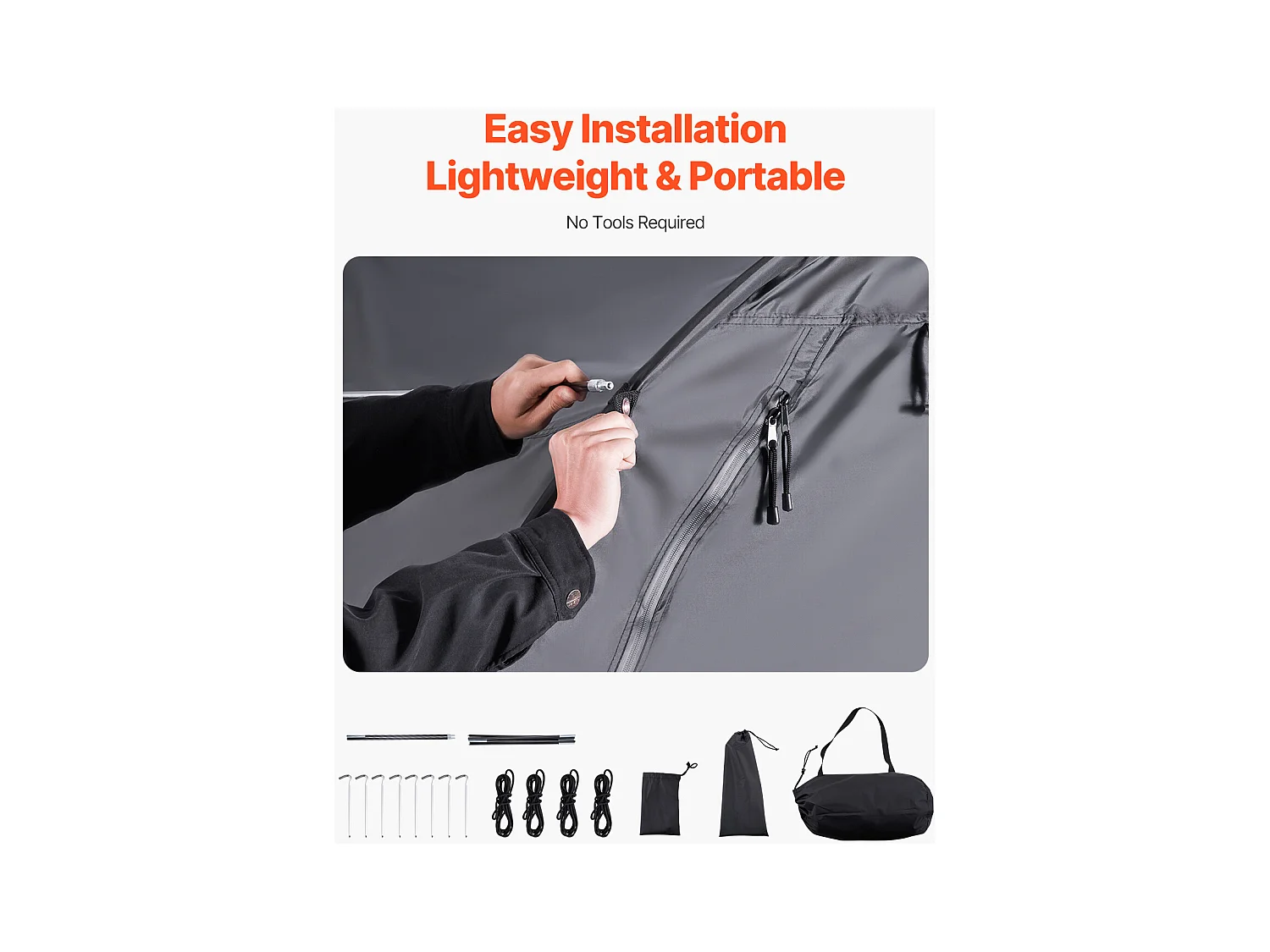 Abri à vélo Tente de Rangement Extérieure étanche pour Vélos SucceBuy pour 1 à 2 vélos - Conception en Forme d'éventail