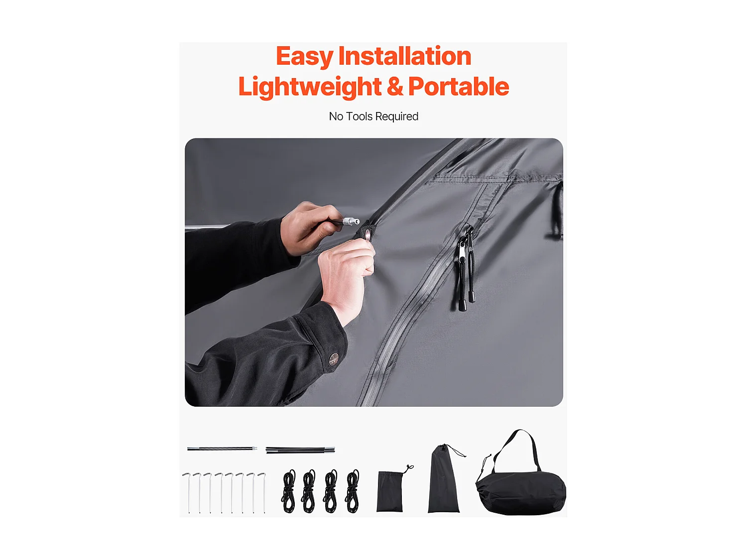 Abri à vélo Tente de Rangement Extérieure étanche pour Vélos SucceBuy pour 1 à 2 vélos - Conception en Forme d'éventail