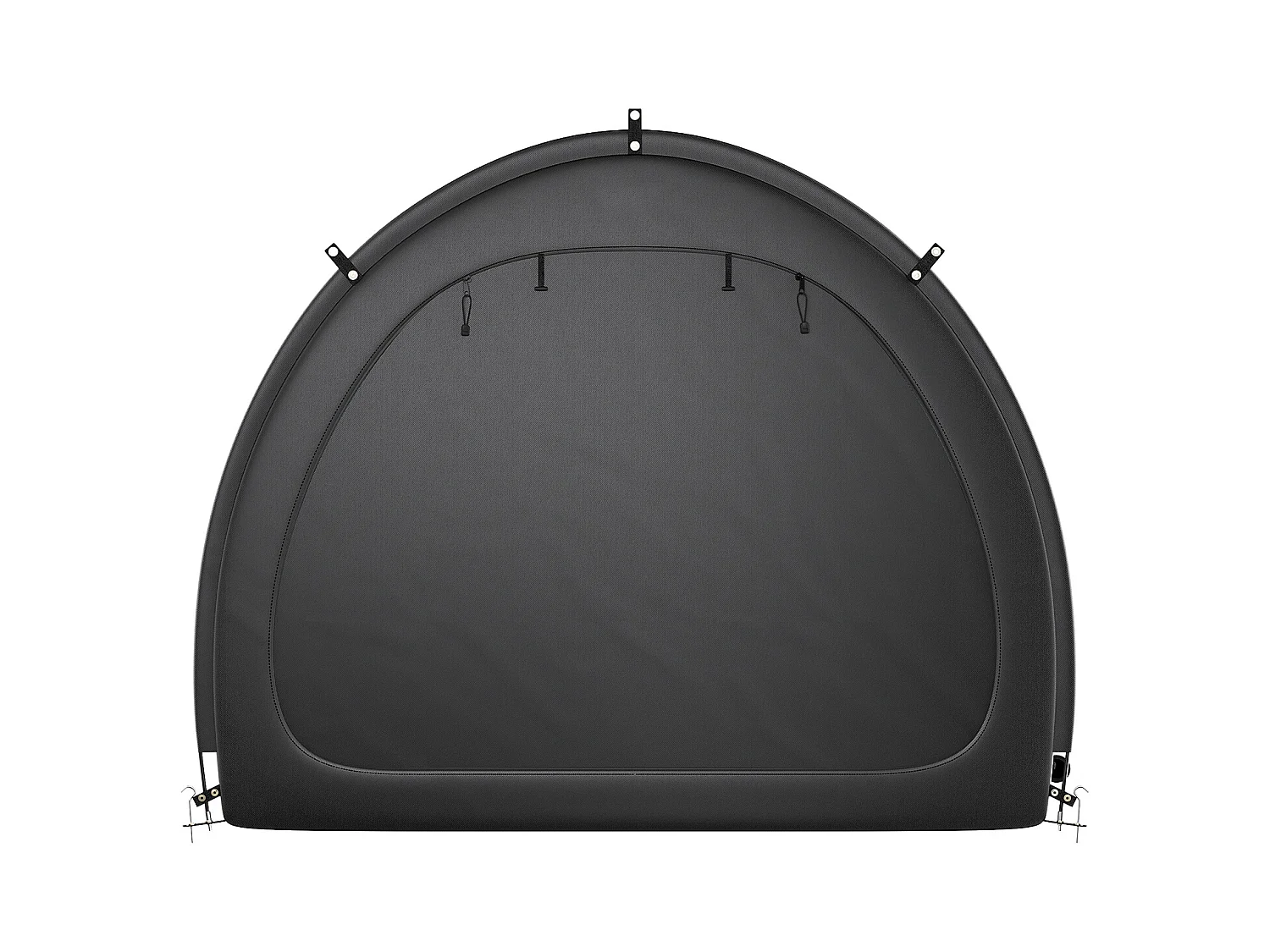 Abri à Vélo SucceBuy Tente de Rangement pour Vélos d'Extérieur, Double Porte en Éventail pour 4 à 5 Vélos