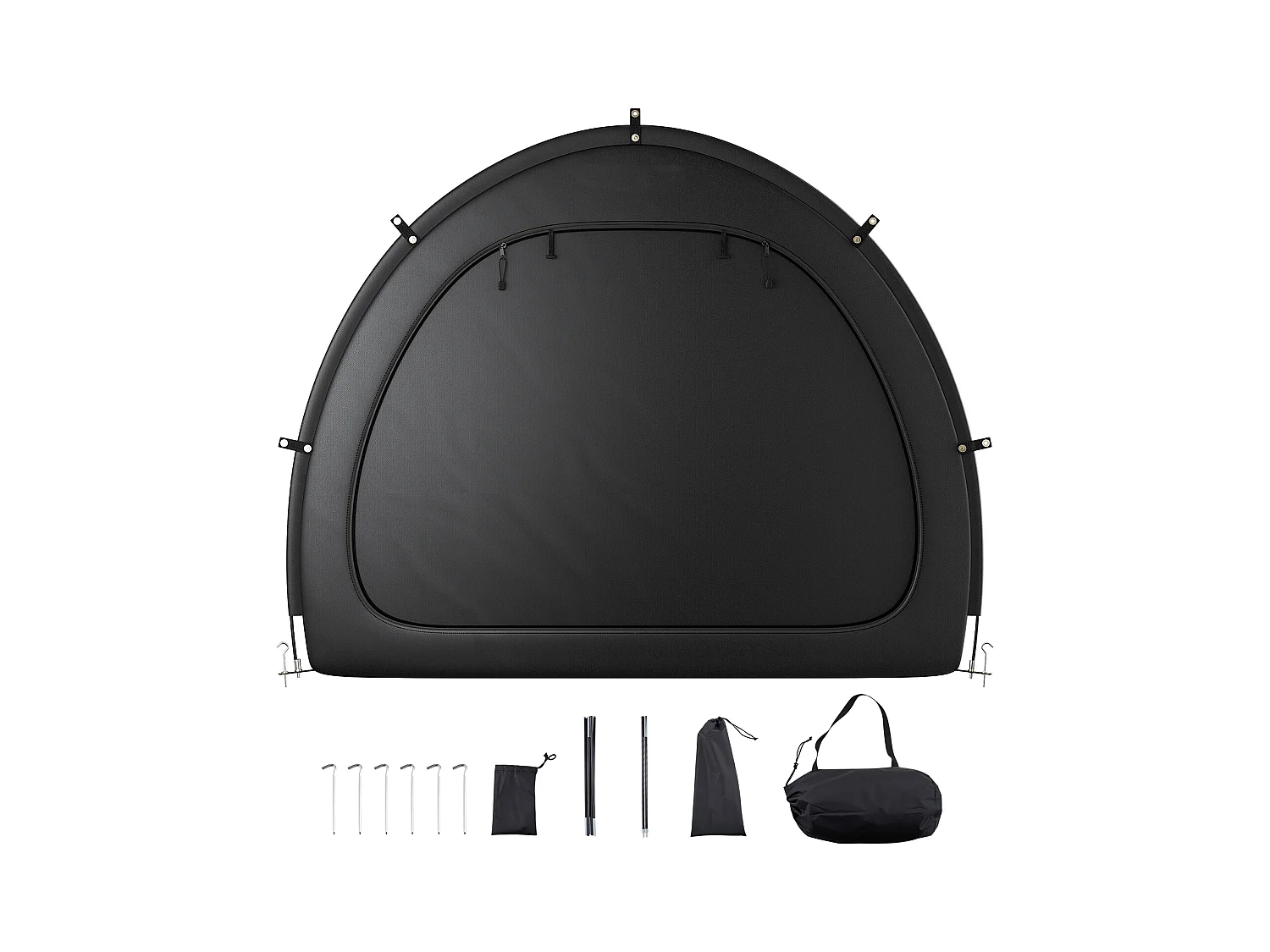 Abrigo Para Bicicletas Tenda De Armazenamento Impermeável Para Bicicletas SucceBuy, Design Em Forma De Ventilador Para 5 Bicicletas Ou Mais