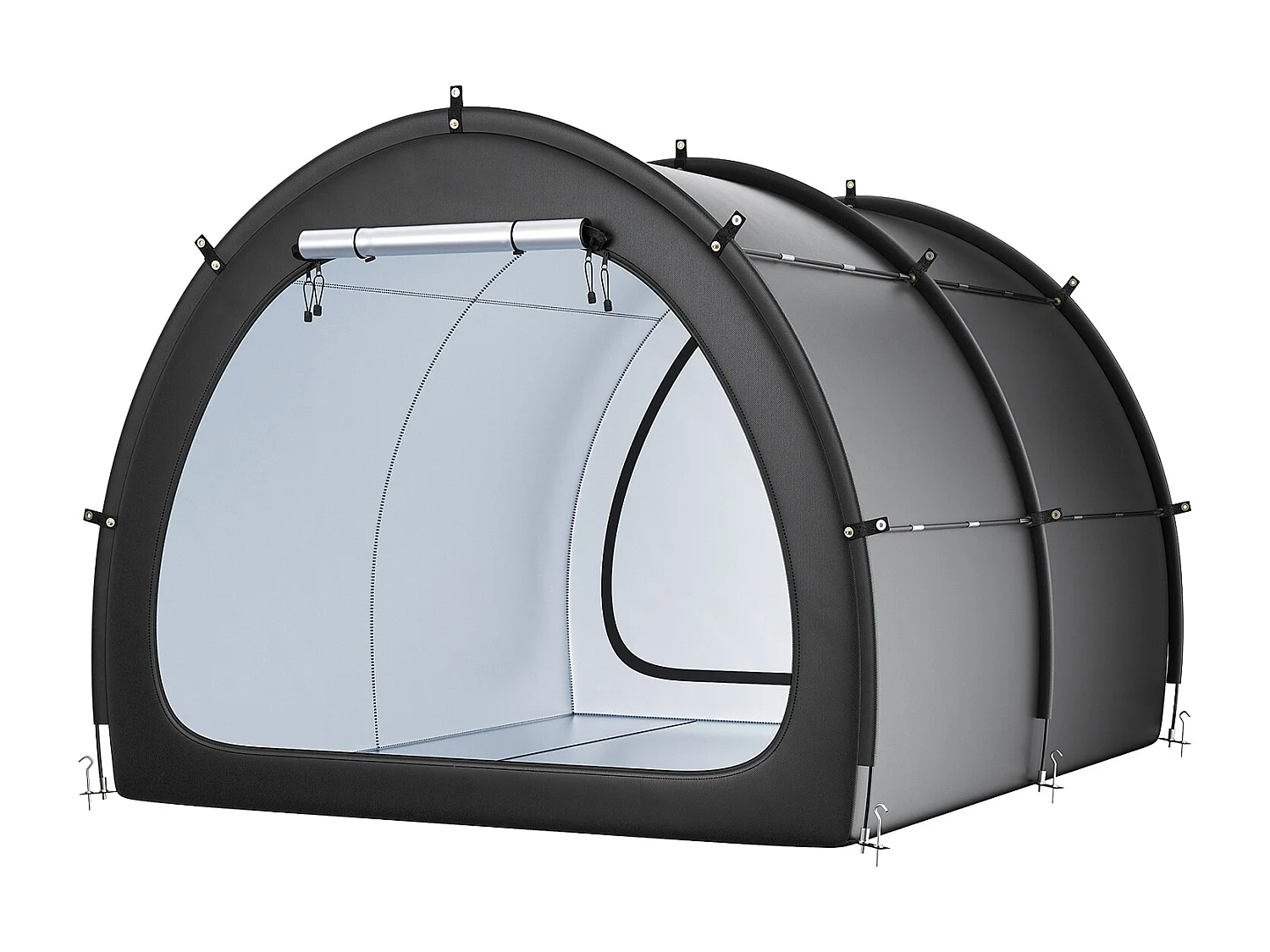 Abri à vélo Tente de Rangement pour Vélos d'Extérieur SucceBuy, Conception étanche en Forme d'éventail pour 5 Vélos ou plus