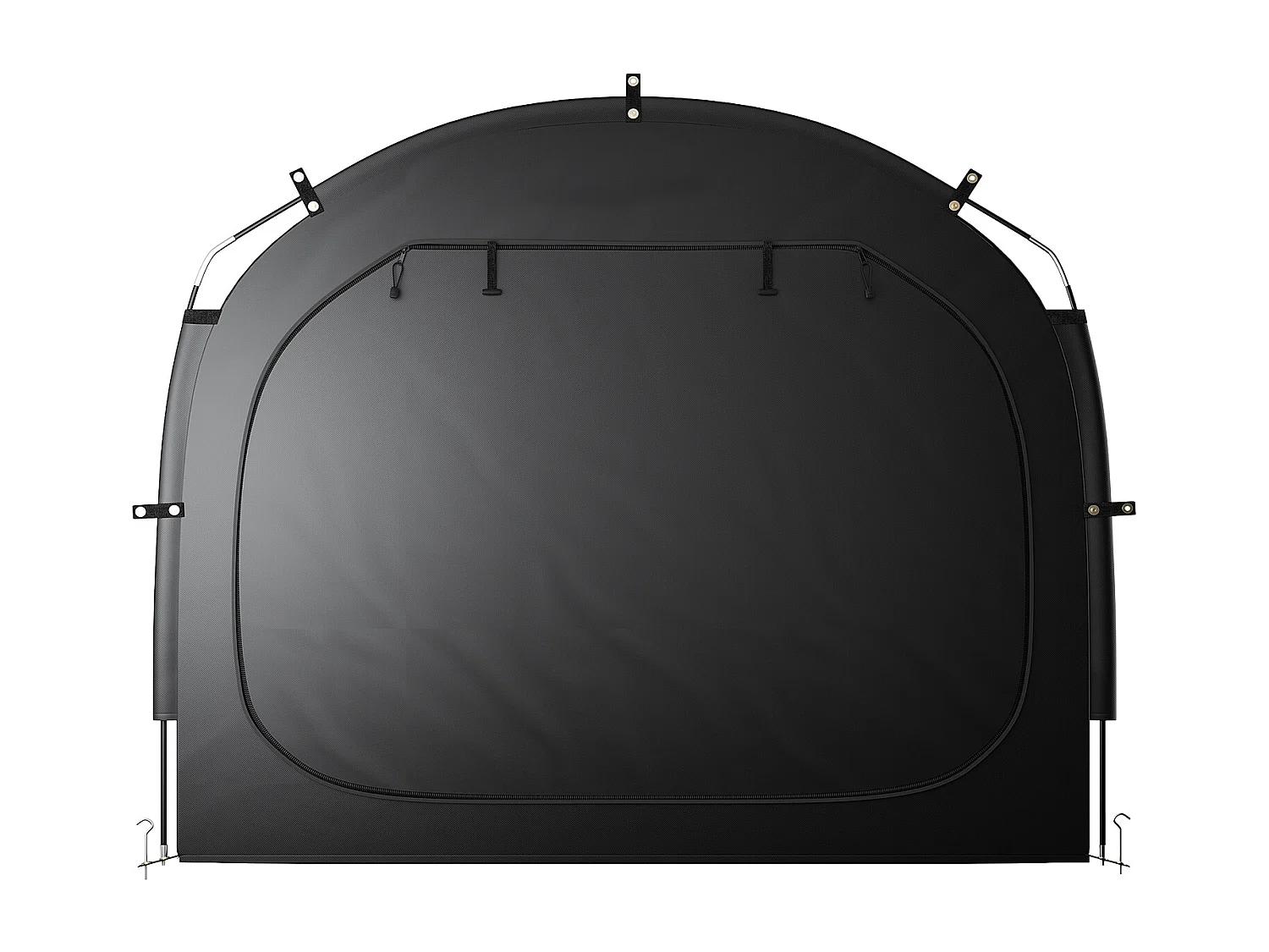 Abri à Vélo SucceBuy Abri à Vélo pour 5 Vélos, Tente de Rangement Spacieuse et Imperméable, Avec Fenêtre Ventilée, Poteaux en Fibre de Verre Robuste