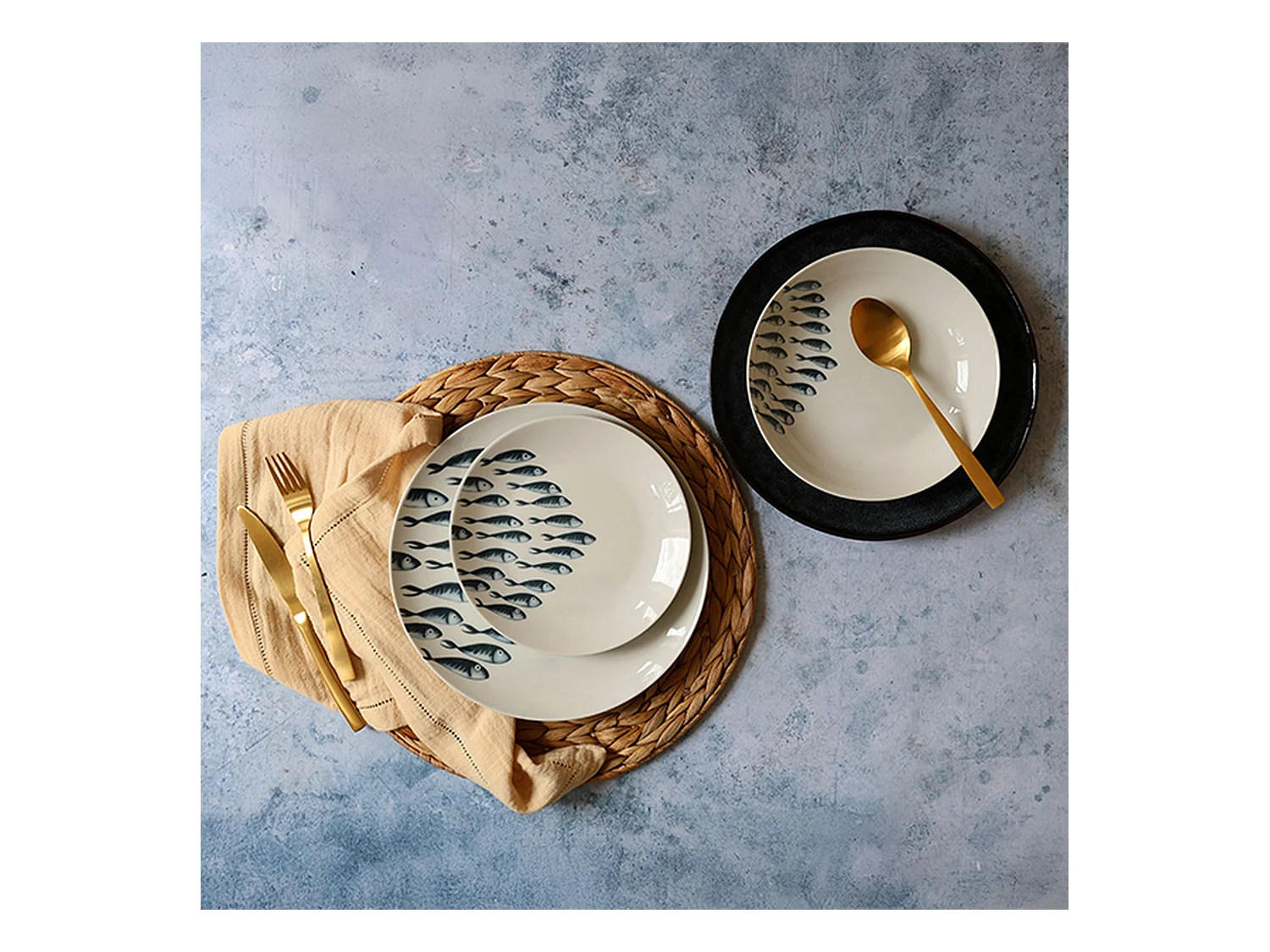 Novastyl - Lot 6 Assiettes Creuses Pescare 20cm En Porcelaine Blanche