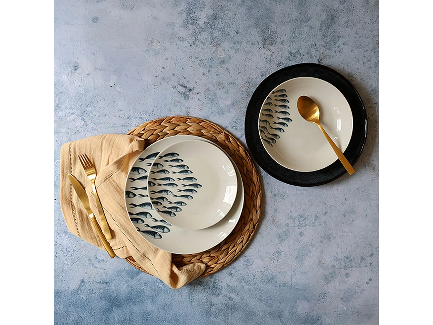 Novastyl - Lot 6 Assiettes Creuses Pescare 20cm En Porcelaine Blanche