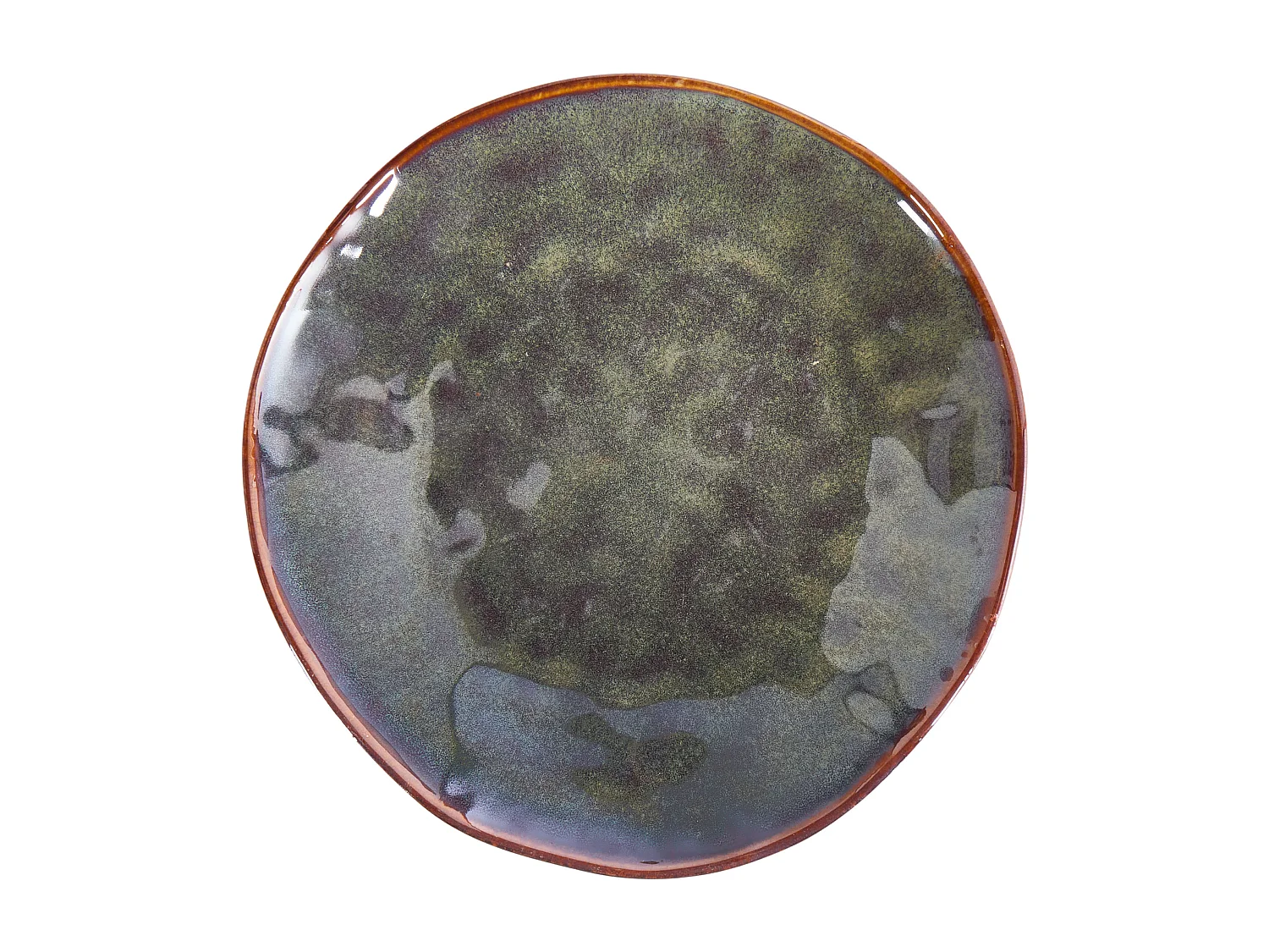 Dessertteller 8er Set THYME Steinzeug Dunkelgrün