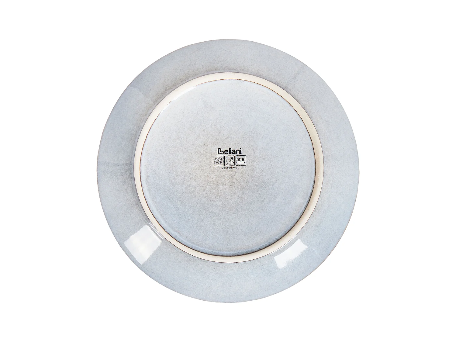 Lot de 8 assiettes à dessert JUNIPER Grès Bleu clair