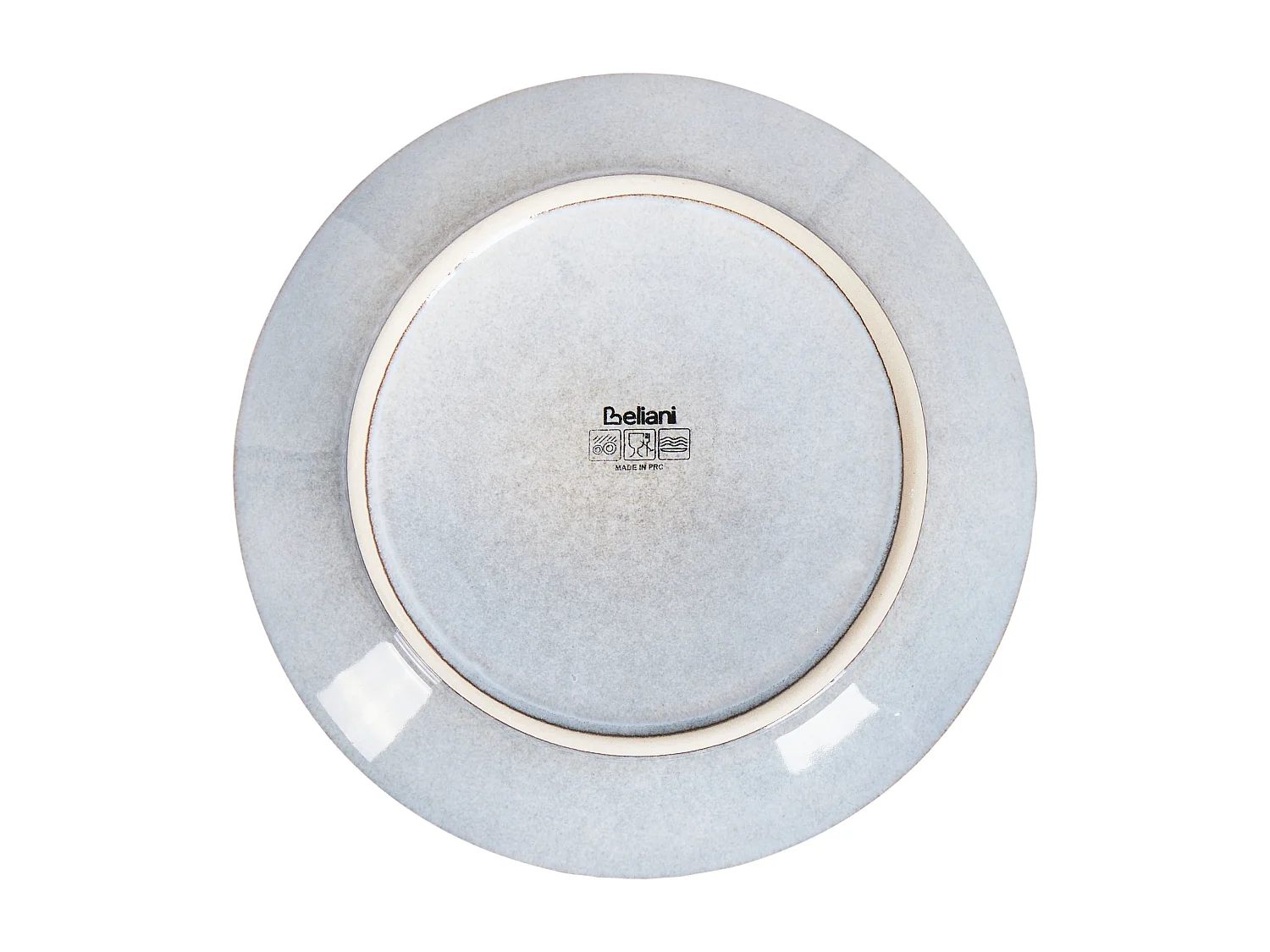 Lot de 8 assiettes à dessert JUNIPER Grès Bleu clair