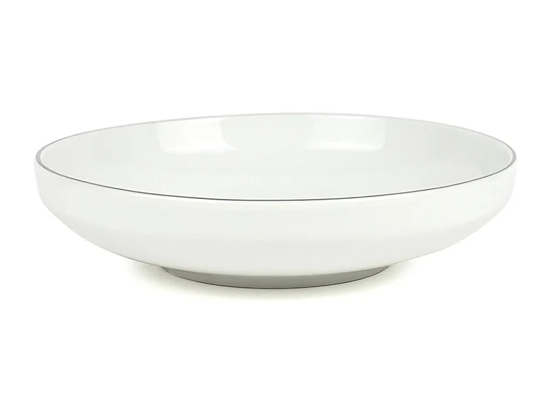 Lot de 6 assiettes creuses blanc - "Sélène"