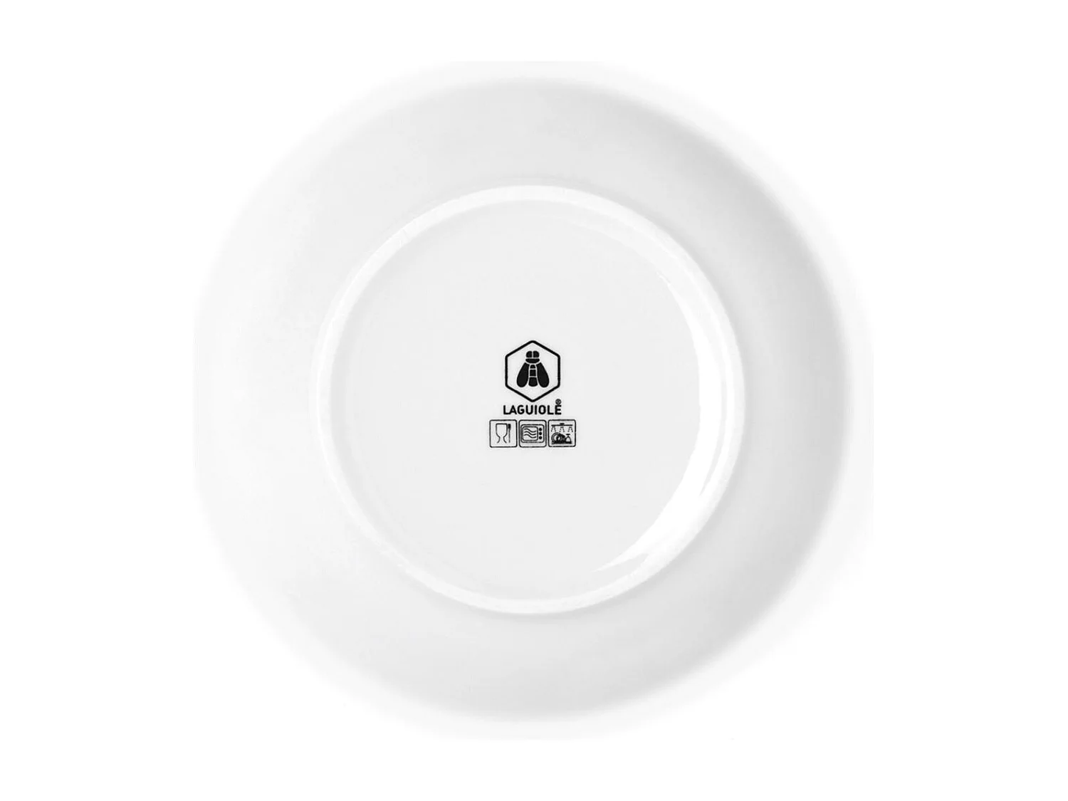 Lot de 6 assiettes creuses blanc - "Sélène"