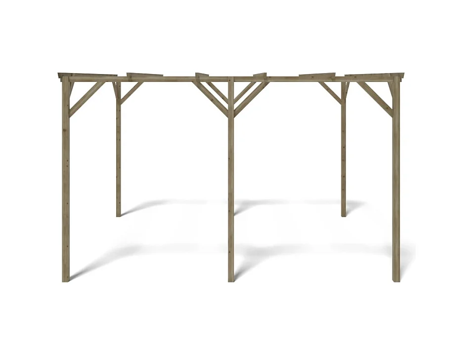 Carport, abri de voiture  3x4 m - 12 m2 - CAR13 - ALTANKA