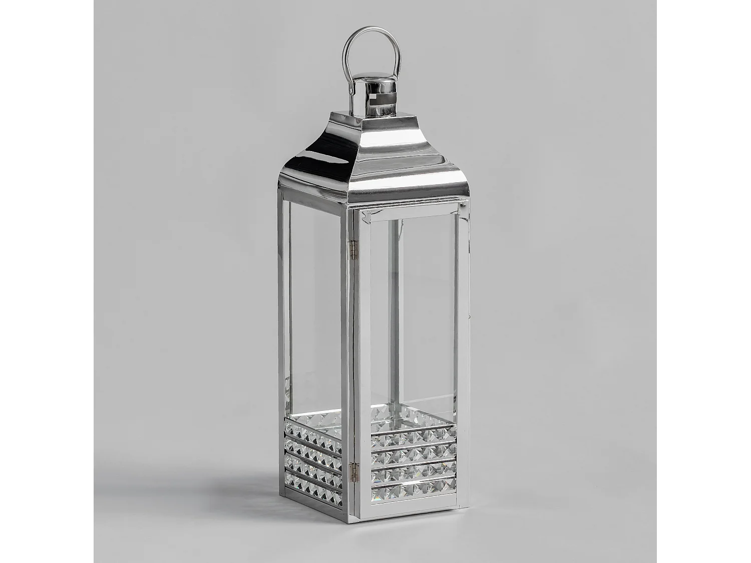 Lanterne Cristico Argent Moyen 59x16x18