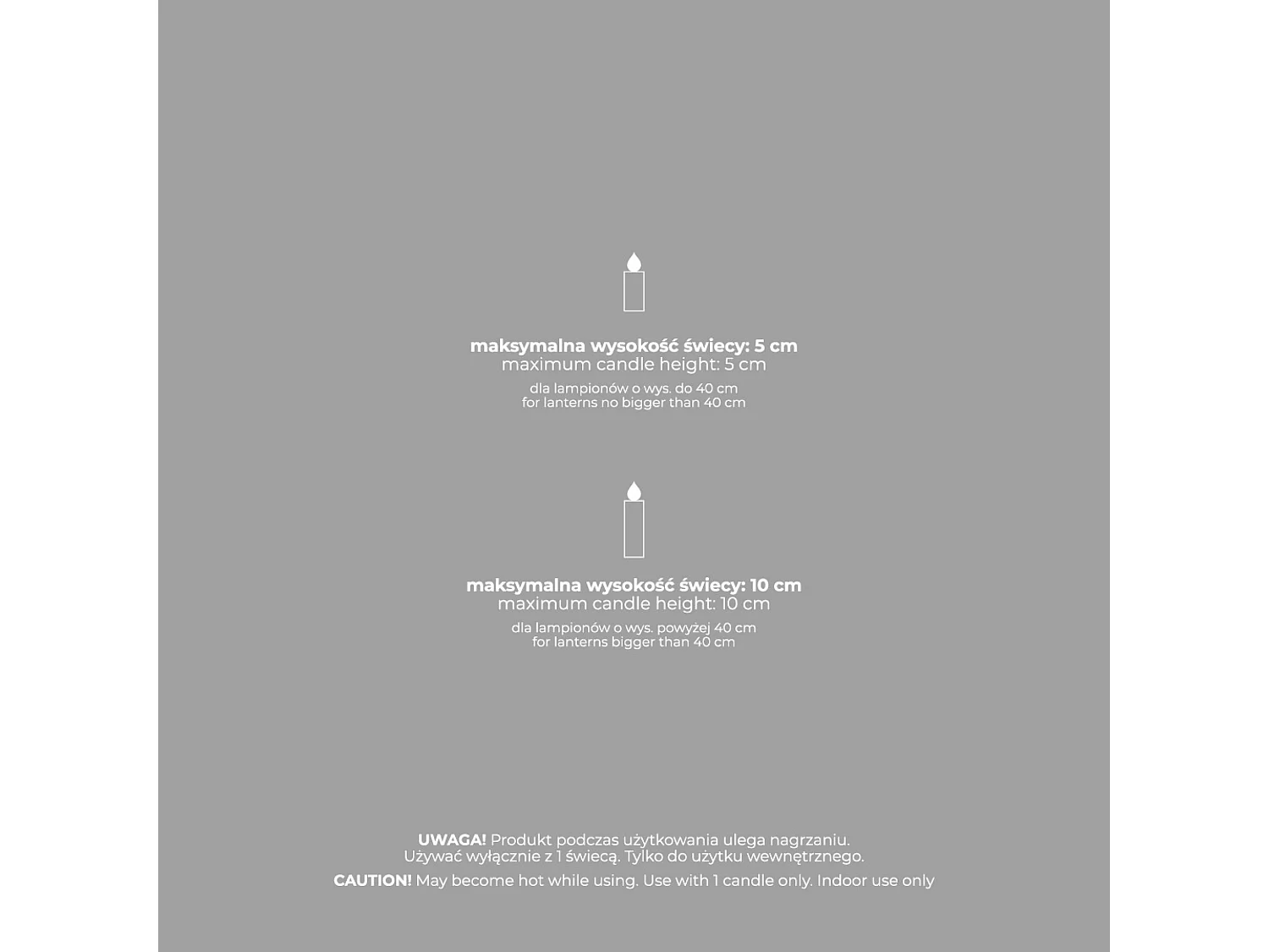 Lanterne Cristico Argent Moyen 59x16x18