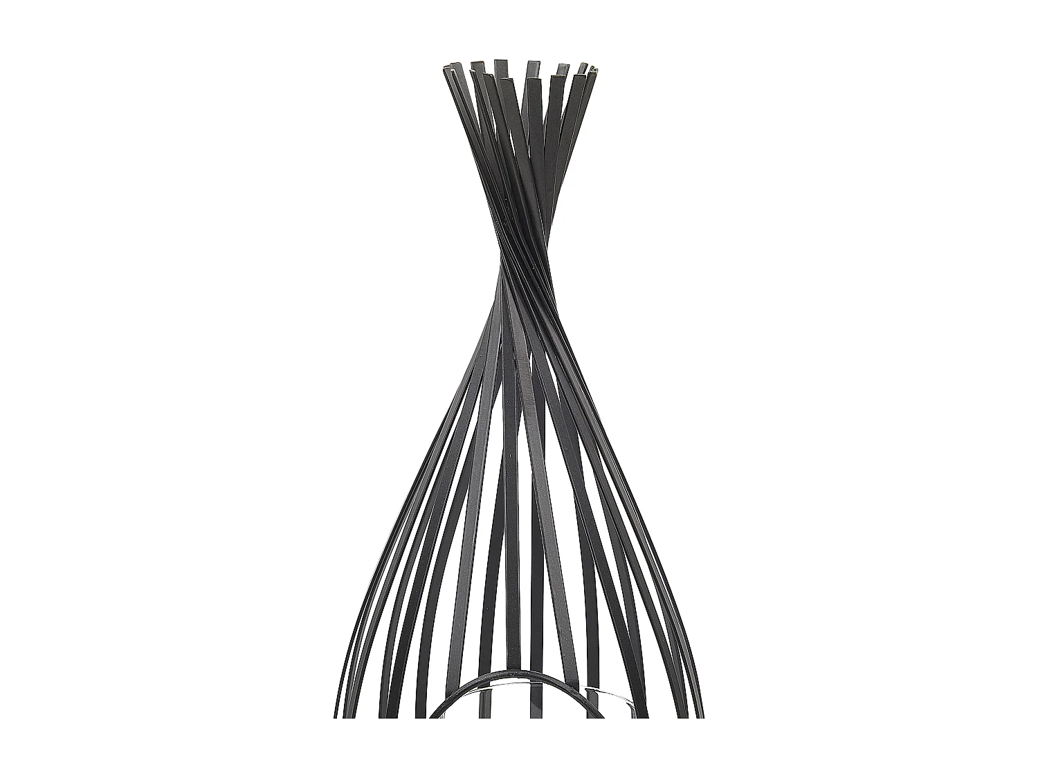 Set di 2 lanterne LOMBOK Metallo 38 cm Nero