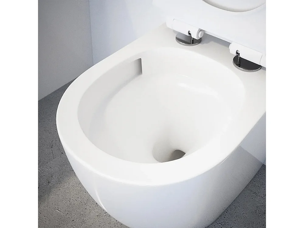 Sanitari Bidet e Vaso WC a terra filomuro rimless scarico vortice coprivaso softclose Fast