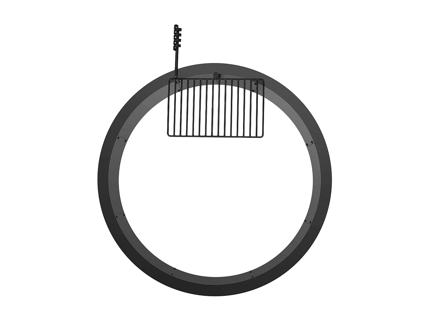 Brasero de Jardin, SucceBuy Anneau de Foyer Extérieur en Acier de 101,6 cm avec Anneau de Feu pour Barbecue