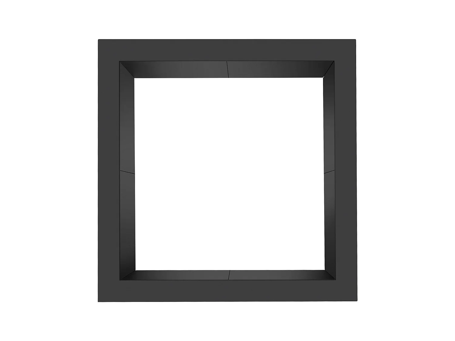 Brasero de Jardin, SucceBuy Anneau de Foyer Carré 106,7×106,7 cm en Acier Extérieur DIY Liner Firepit Anneau de Feu de Camp