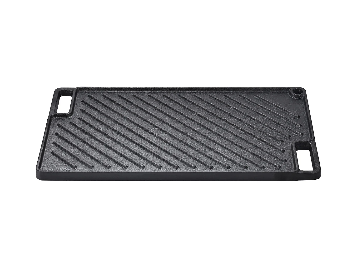 Barbecue Plaque SucceBuy, 25 x 42 cm, Grille de Cuisson Réversible en Fonte pour Cuisinière à Barbecue