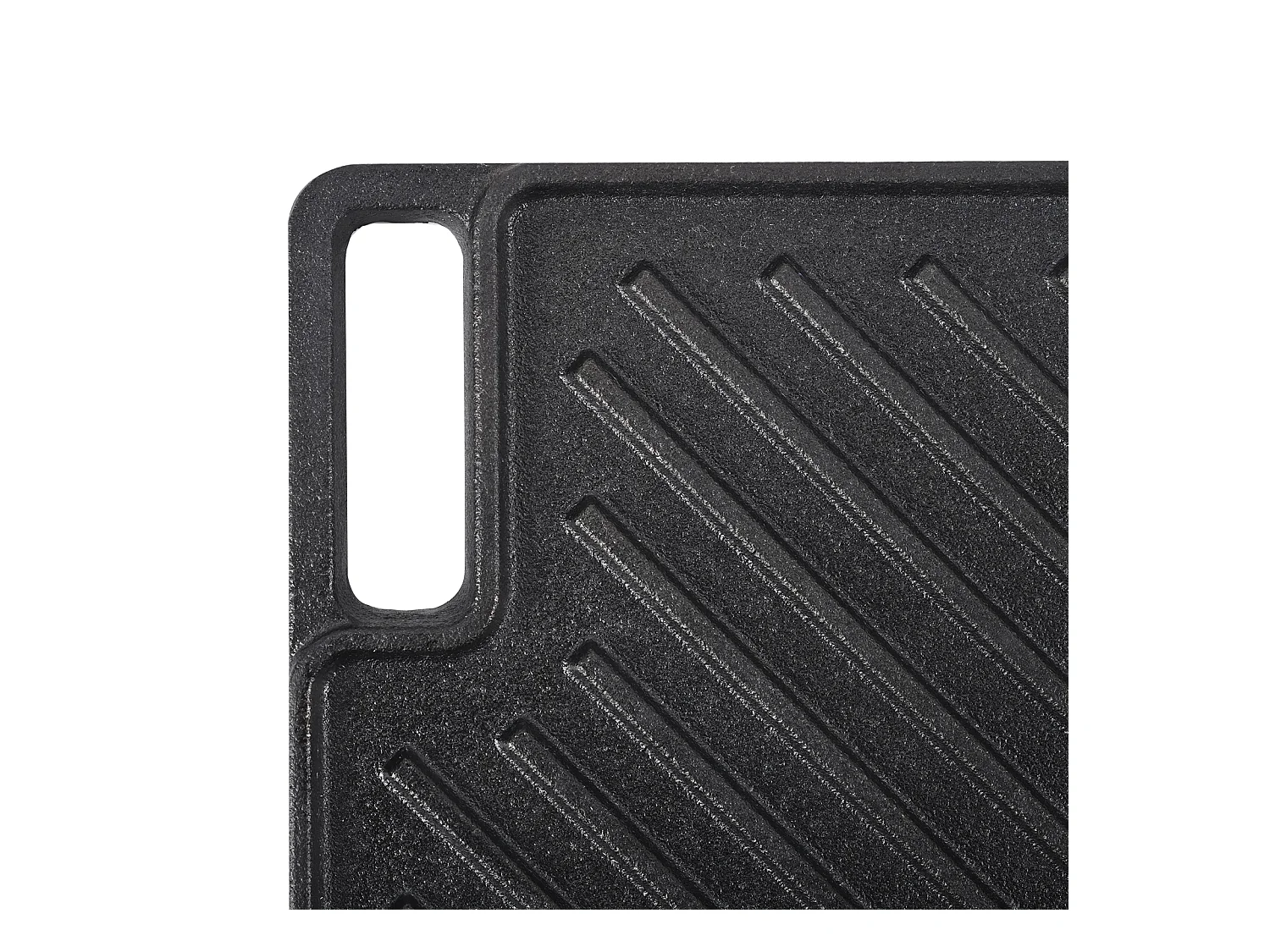 Barbecue Plaque SucceBuy, 25 x 42 cm, Grille de Cuisson Réversible en Fonte pour Cuisinière à Barbecue