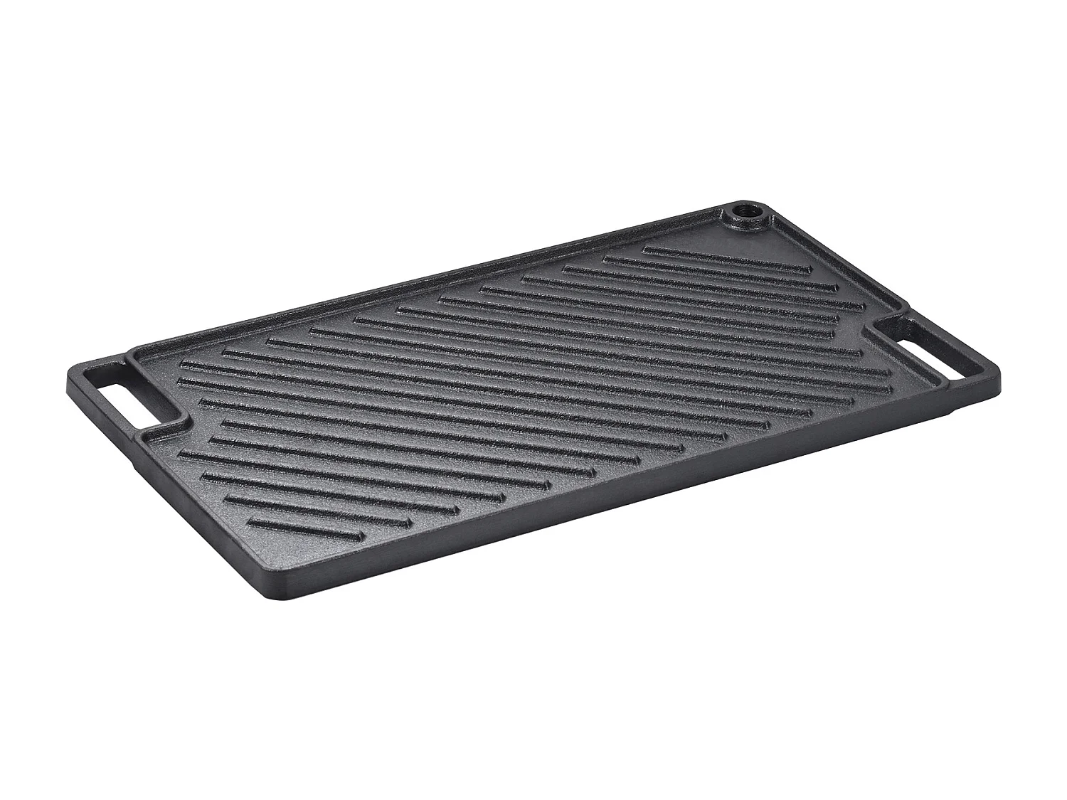 Barbecue Plaque SucceBuy, 25 x 42 cm, Grille de Cuisson Réversible en Fonte pour Cuisinière à Barbecue