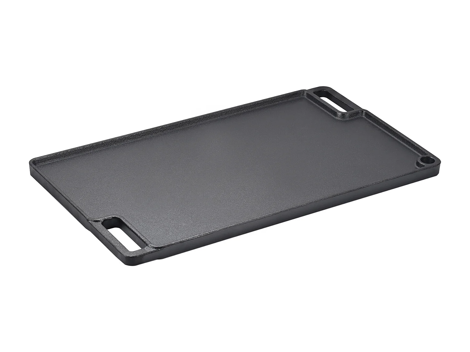 Barbecue Plaque SucceBuy, 25 x 42 cm, Grille de Cuisson Réversible en Fonte pour Cuisinière à Barbecue