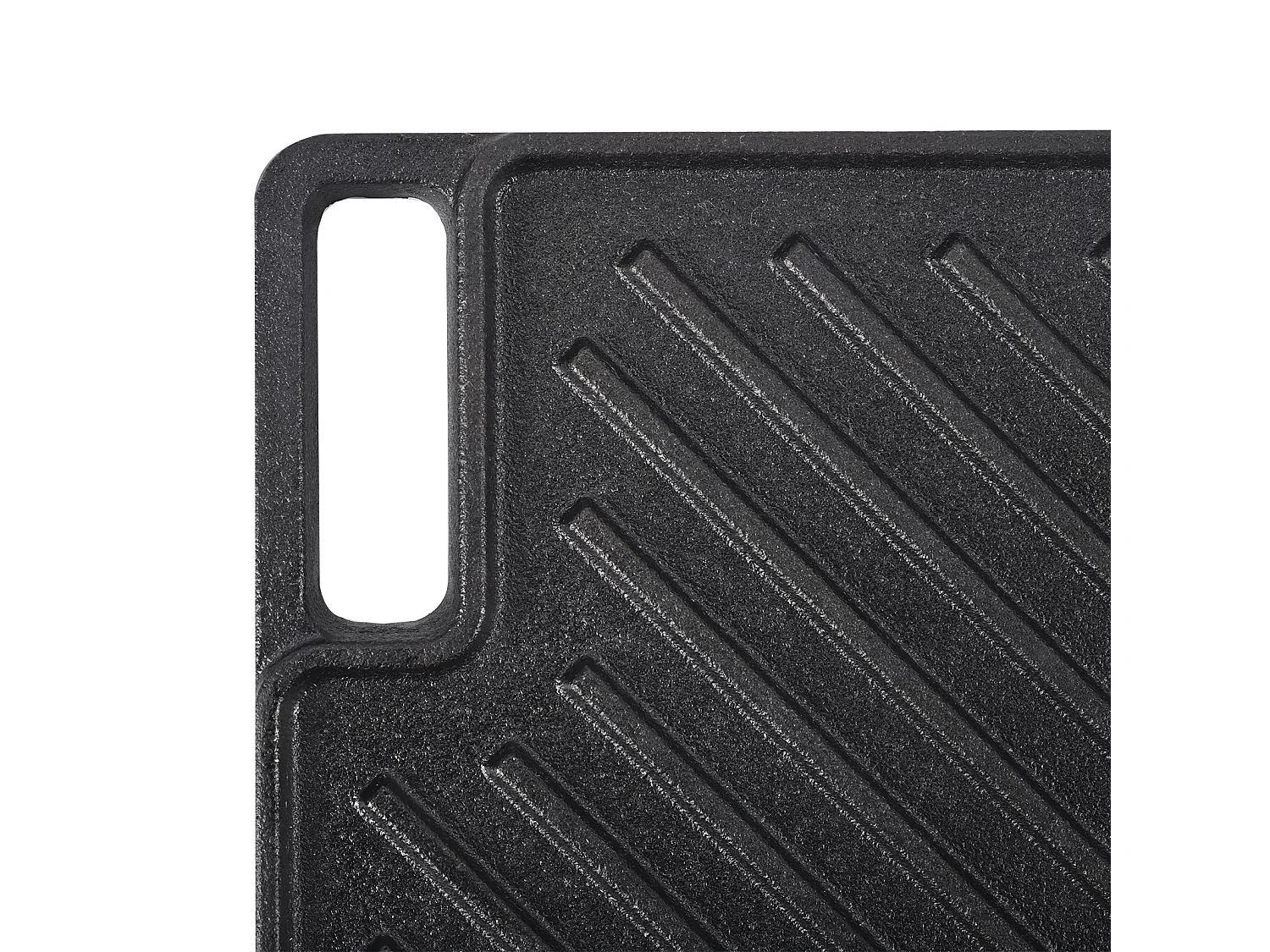 Barbecue Plaque SucceBuy, 25 x 42 cm, Grille de Cuisson Réversible en Fonte pour Cuisinière à Barbecue