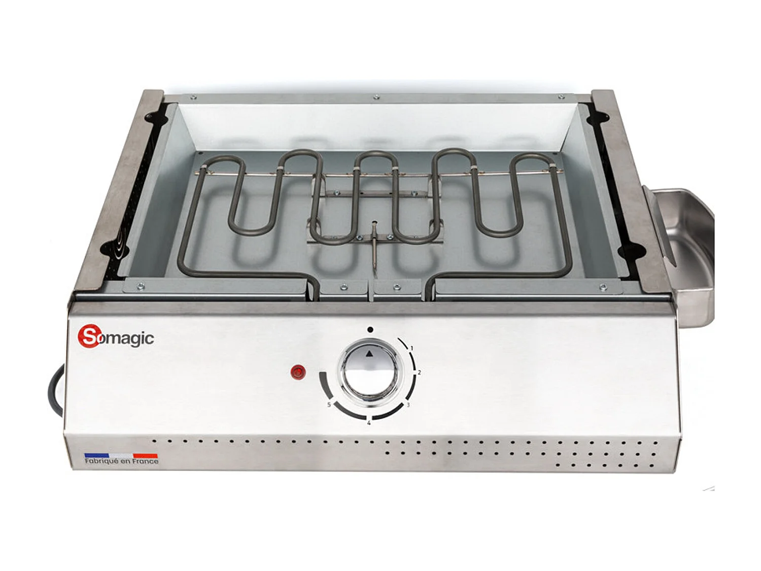 Plancha électrique Telia avec cuve en inox 1 brûleur - Somagic