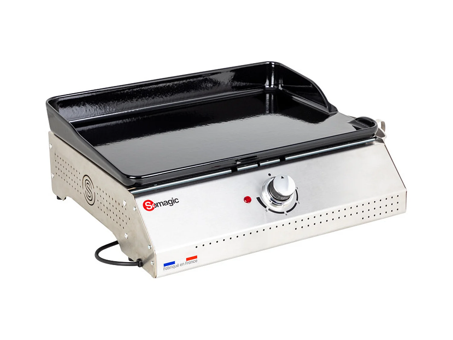 Plancha électrique Telia avec cuve en inox 1 brûleur - Somagic