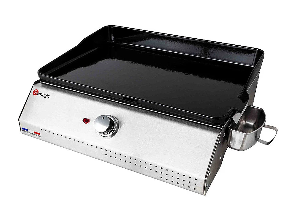 Plancha électrique Telia avec cuve en inox 1 brûleur - Somagic
