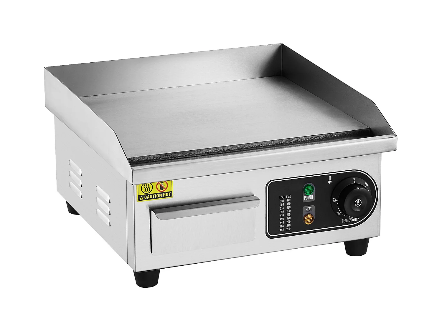 Plancha Électrique SucceBuy 2000 W, Plaque de Cuisson Électrique Commerciale, 122 ℉ - 572 ℉