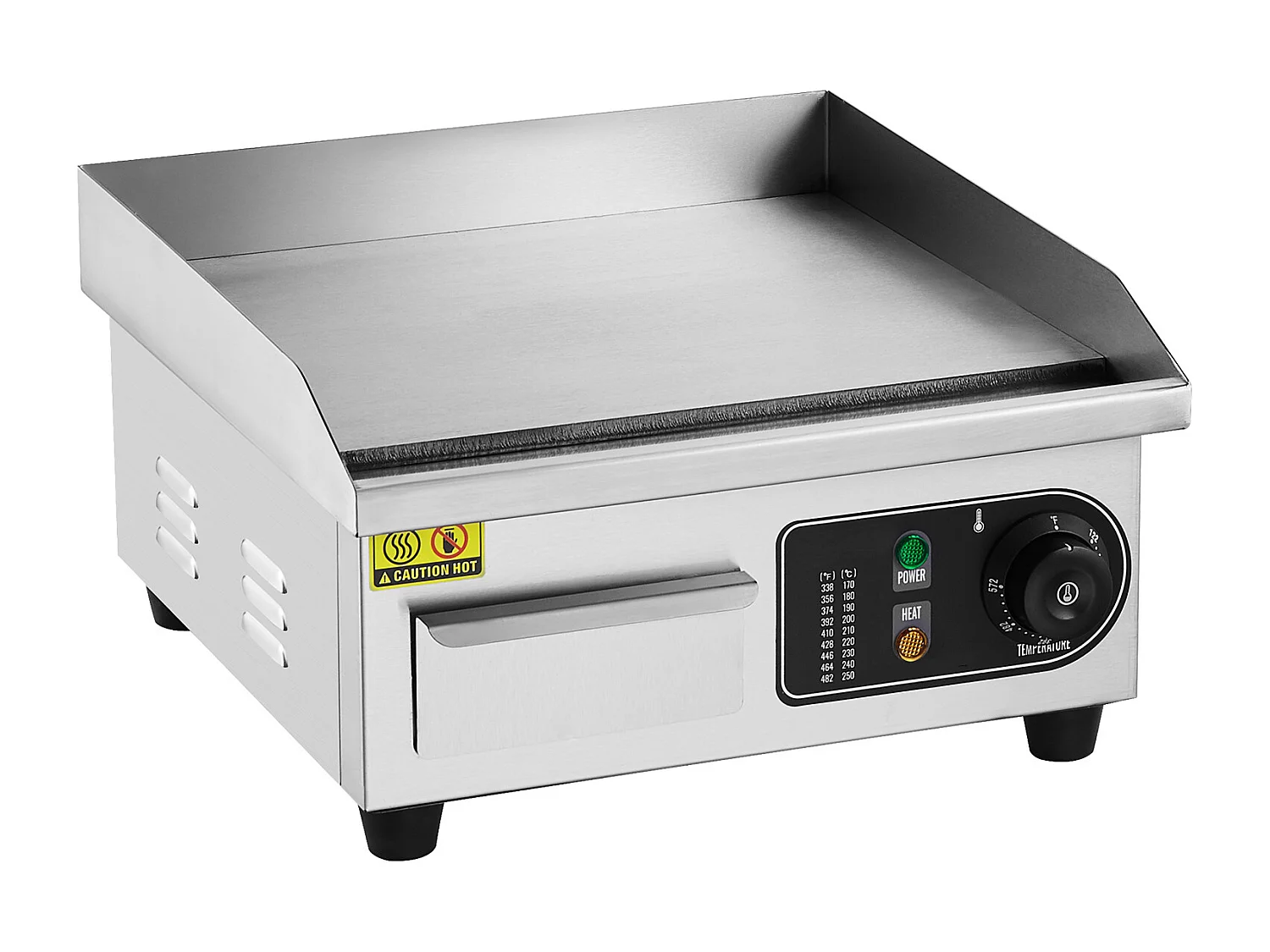 Plancha Électrique SucceBuy 2000 W, Plaque de Cuisson Électrique Commerciale, 122 ℉ - 572 ℉