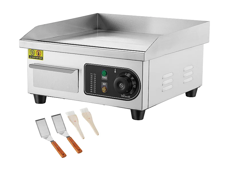 Plancha Elétrica SucceBuy 2000 W, Placa Elétrica de Cozinha Comercial, 122 ℉ - 572 ℉