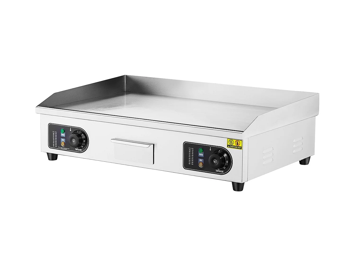 Plancha Électrique SucceBuy 4400 W, Plaque de Cuisson Électrique Commerciale à Surface Plane, 122 ℉-572 ℉