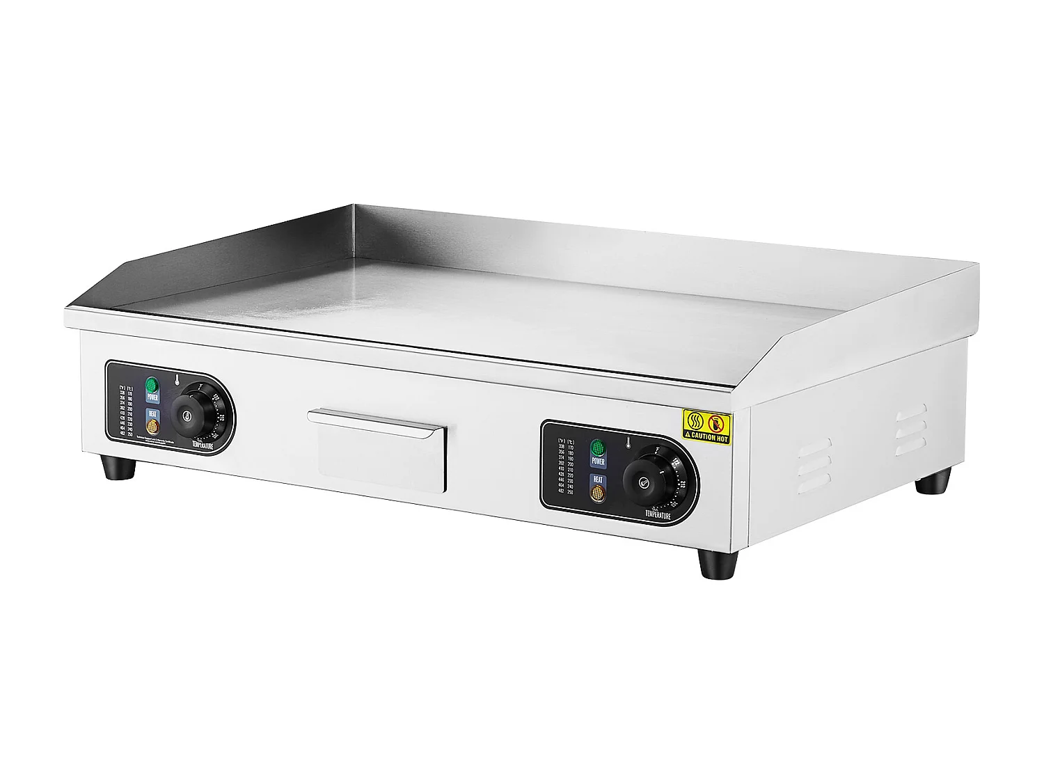 Plancha Électrique SucceBuy 4400 W, Plaque de Cuisson Électrique Commerciale à Surface Plane, 122 ℉-572 ℉