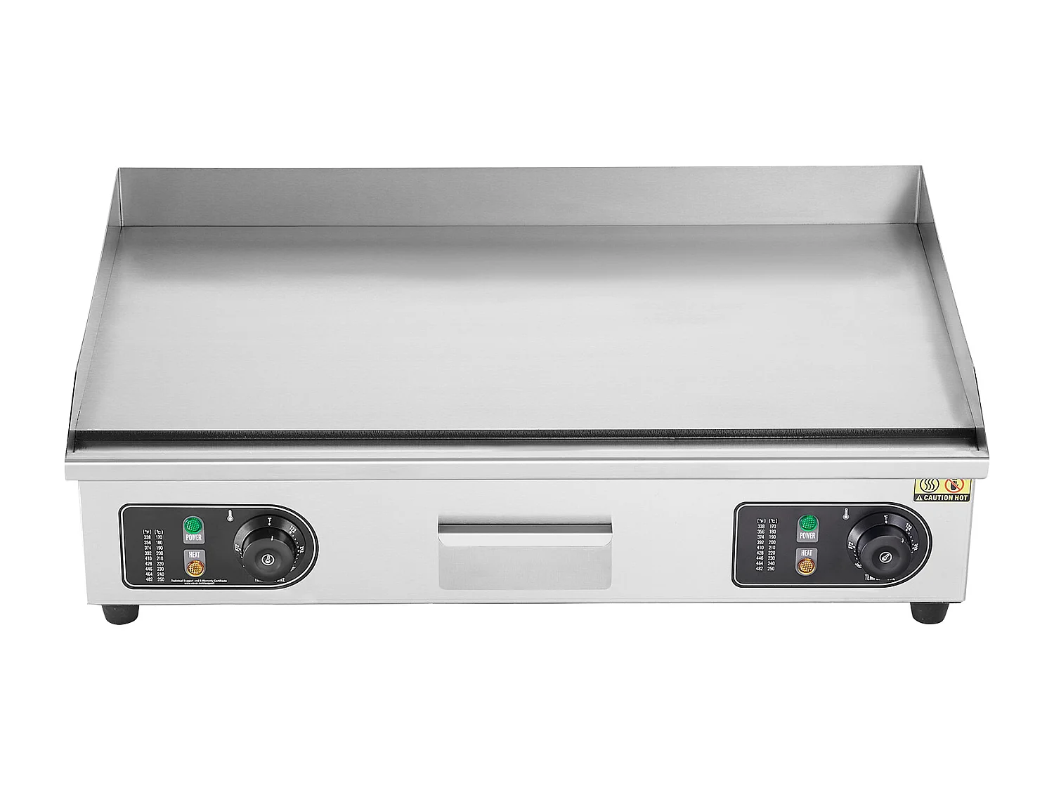 Plancha Électrique SucceBuy 4400 W, Plaque de Cuisson Électrique Commerciale à Surface Plane, 122 ℉-572 ℉