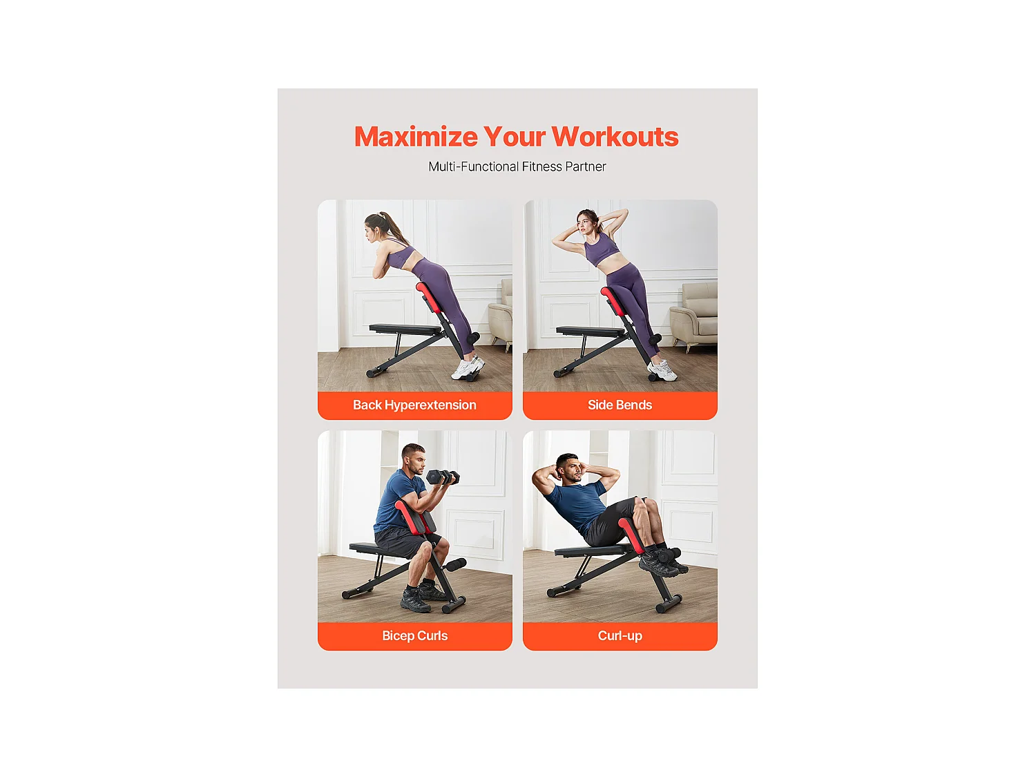 Sedia Romana SucceBuy Panca per Iperestensione, Sedia Romana, Regolabile e Pieghevole, per l'Estensione della Schiena, Attrezzatura per Palestra Domestica