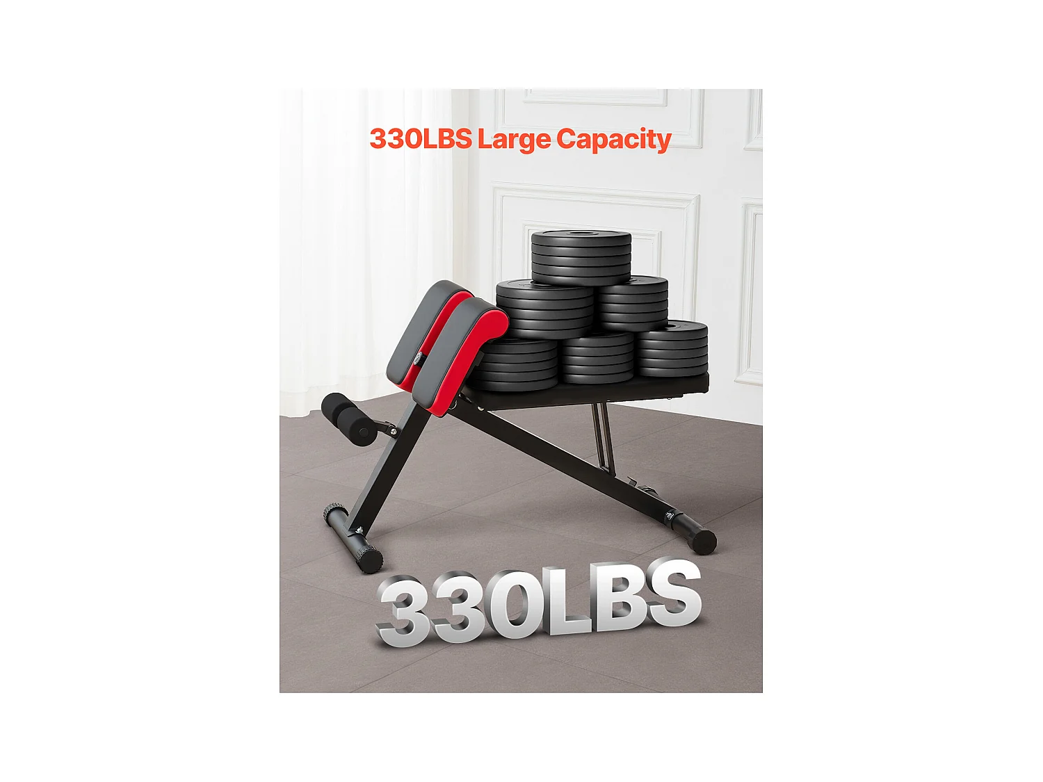 Sedia Romana SucceBuy Panca per Iperestensione, Sedia Romana, Regolabile e Pieghevole, per l'Estensione della Schiena, Attrezzatura per Palestra Domestica