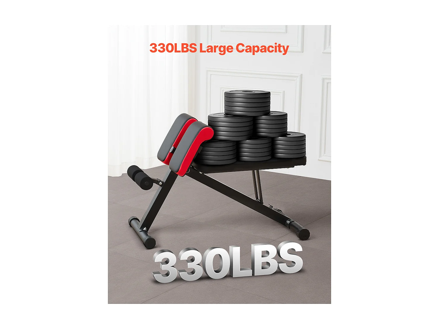 Sedia Romana SucceBuy Panca per Iperestensione, Sedia Romana, Regolabile e Pieghevole, per l'Estensione della Schiena, Attrezzatura per Palestra Domestica