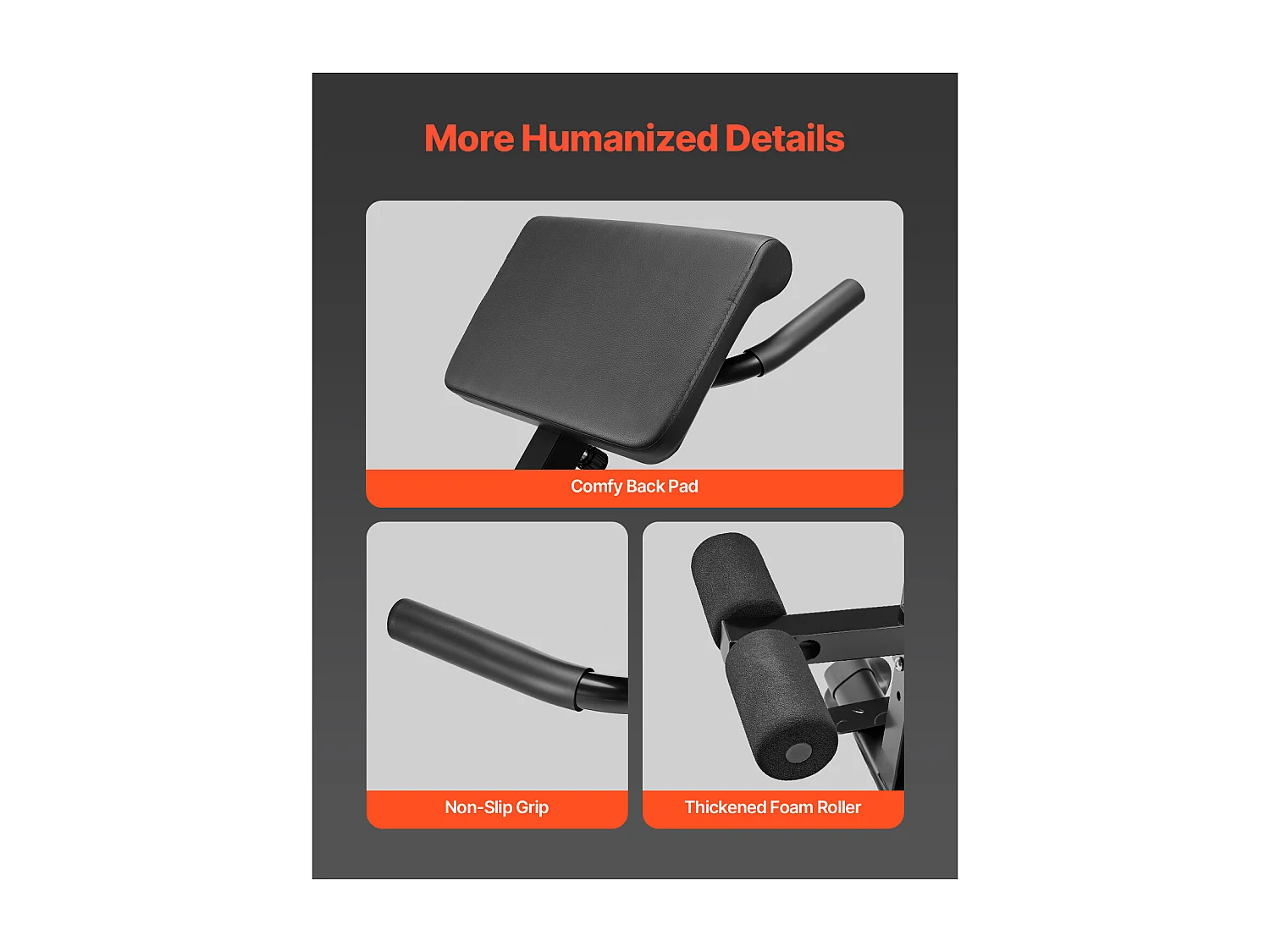 Chaise Romaine SucceBuy Banc d'Hyperextension Pliable pour Entraînement du Dos et Abdominaux