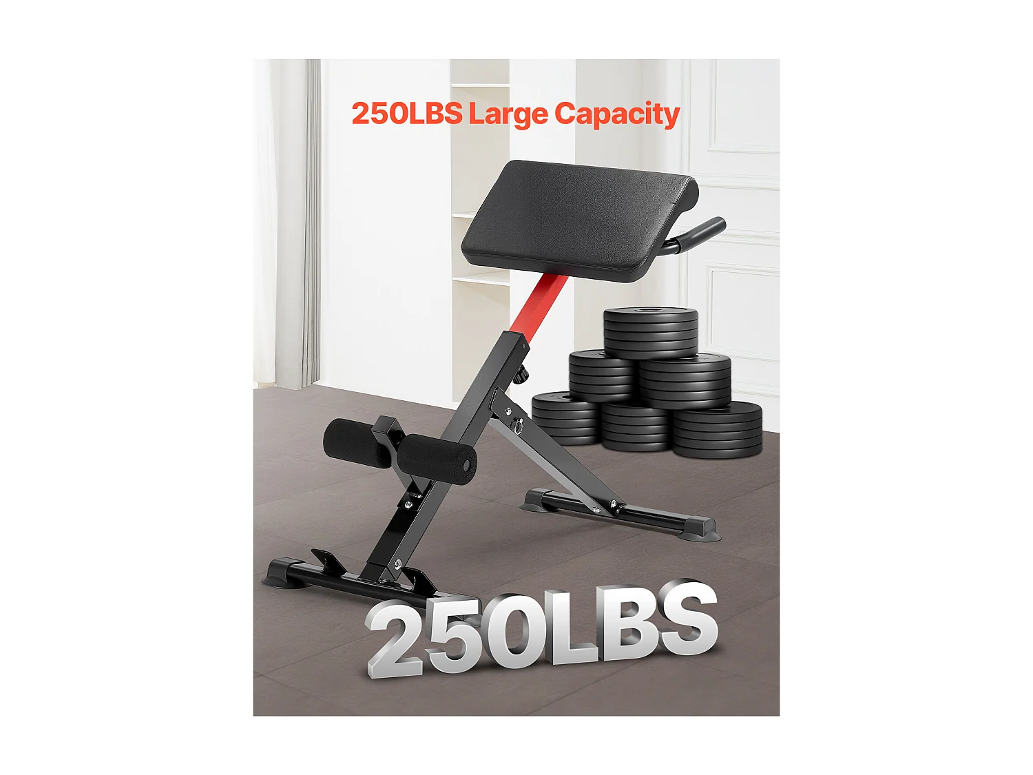 Chaise Romaine SucceBuy Banc d'Hyperextension Pliable pour Entraînement du Dos et Abdominaux