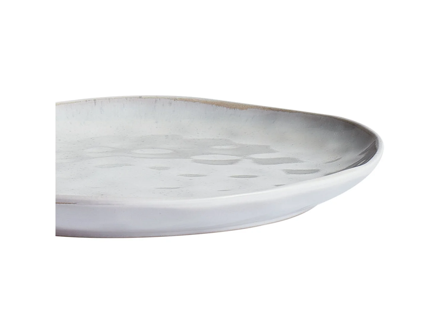 Speiseteller 8er Set SESAME Steinzeug Hellgrau