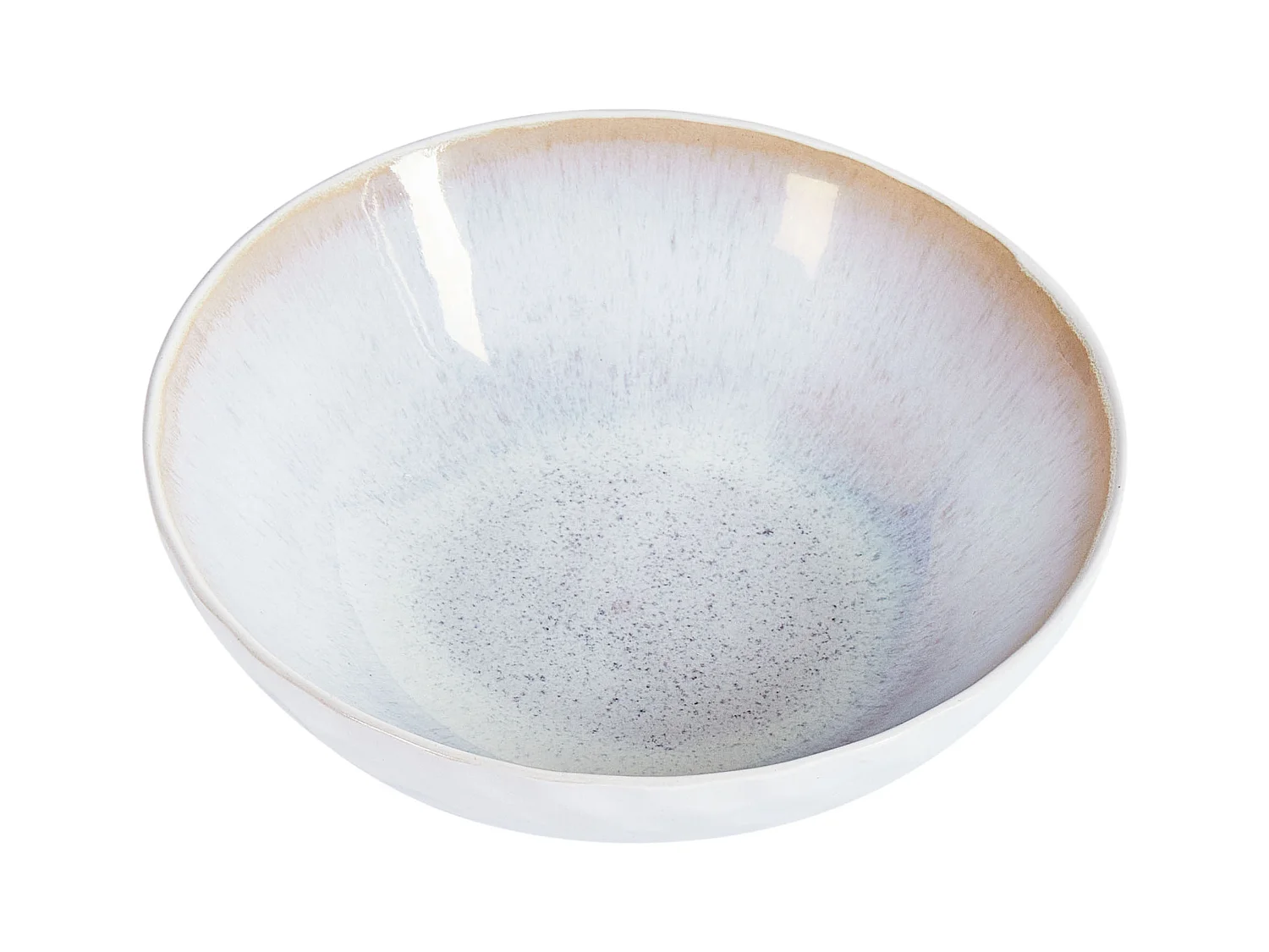 Set van 8 diepe borden SESAME Steengoed Lichtgrijs