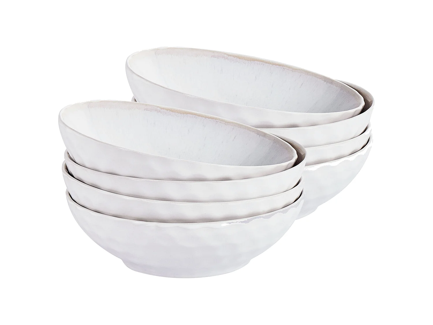 Suppenteller 8er Set SESAME Steinzeug Hellgrau