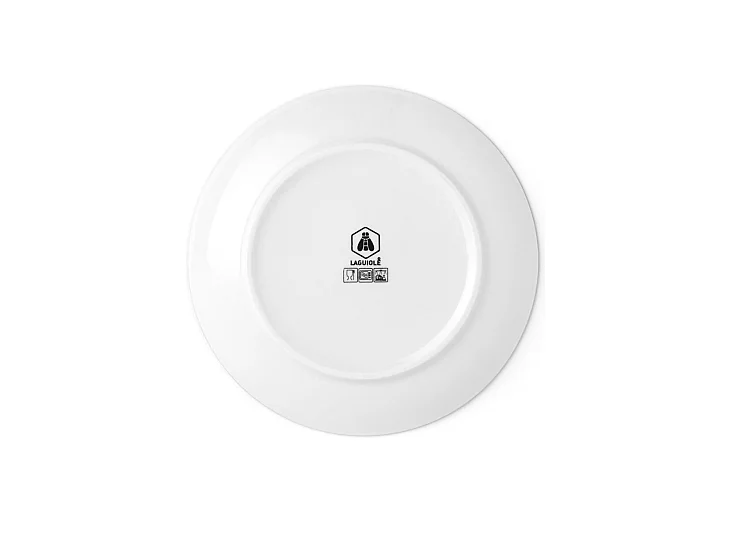 Lot de 6 assiettes plates blanc - "Serenity"