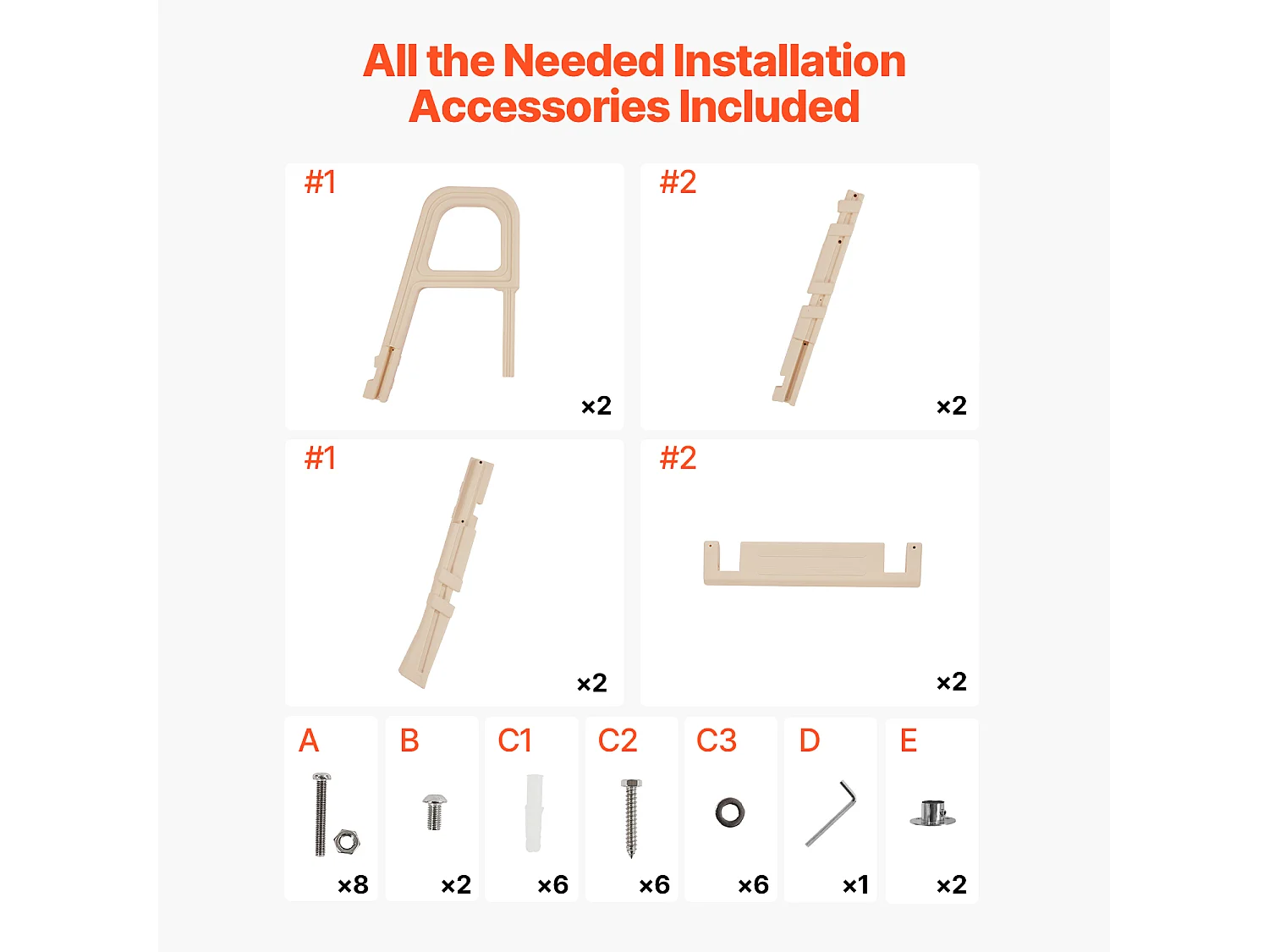 Escalier pour Piscine, SucceBuy Échelle de Piscine Inclinée à 5 Marches avec 2 Rampes, Charge 136 kg pour Piscine de 122 à 137 cm