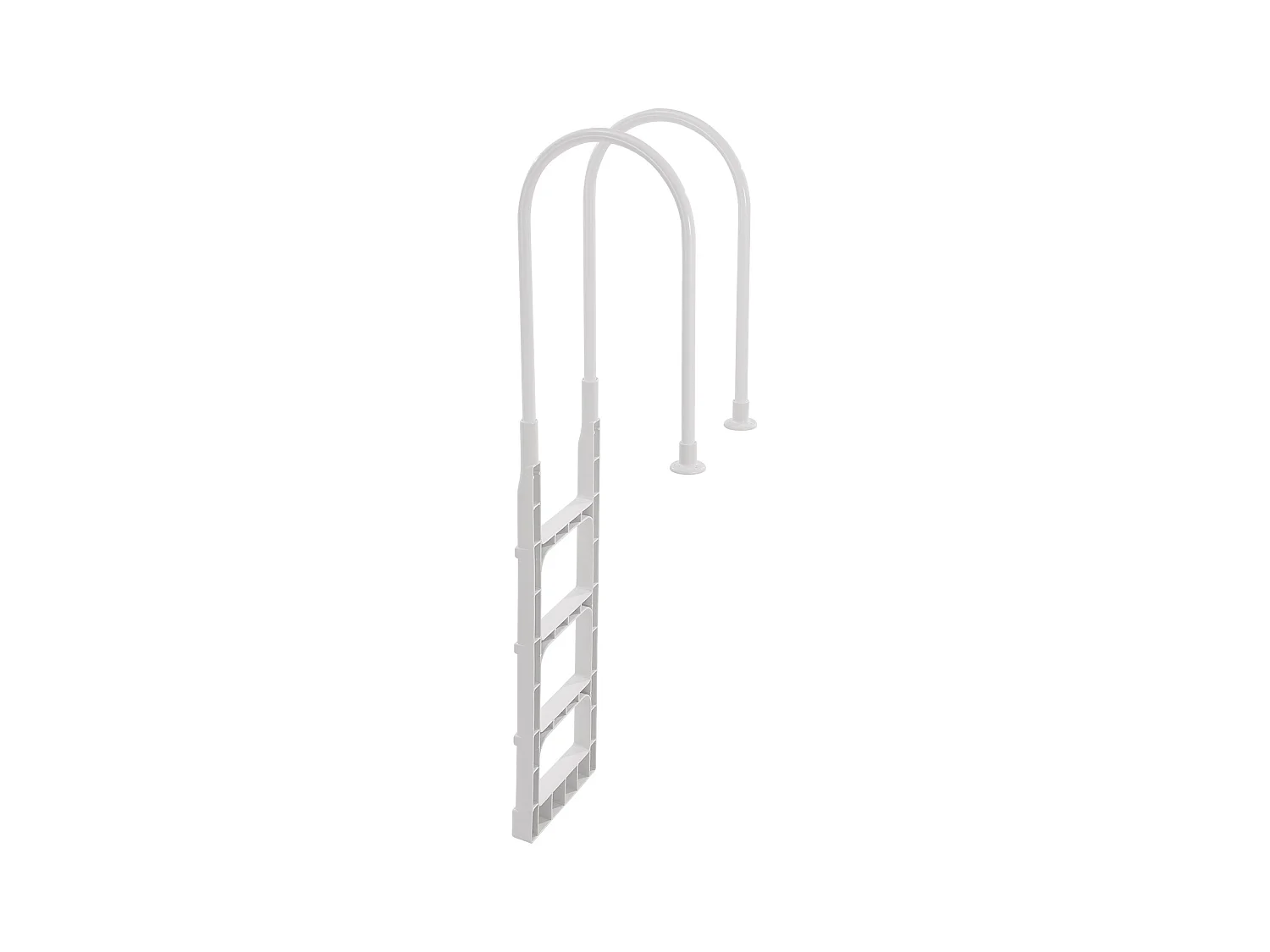 Escalier pour Piscine, SucceBuy Échelle de Piscine à 4 Marches, 2 Rampes, Capacité de 136 kg pour Piscine de 122 à 137 cm
