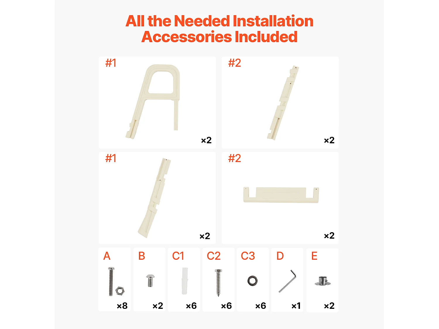 Escalier pour Piscine, SucceBuy Échelle de Piscine Inclinée à 5 Marches avec 2 Rampes, Charge 136 kg pour Piscine de 122 à 137 cm