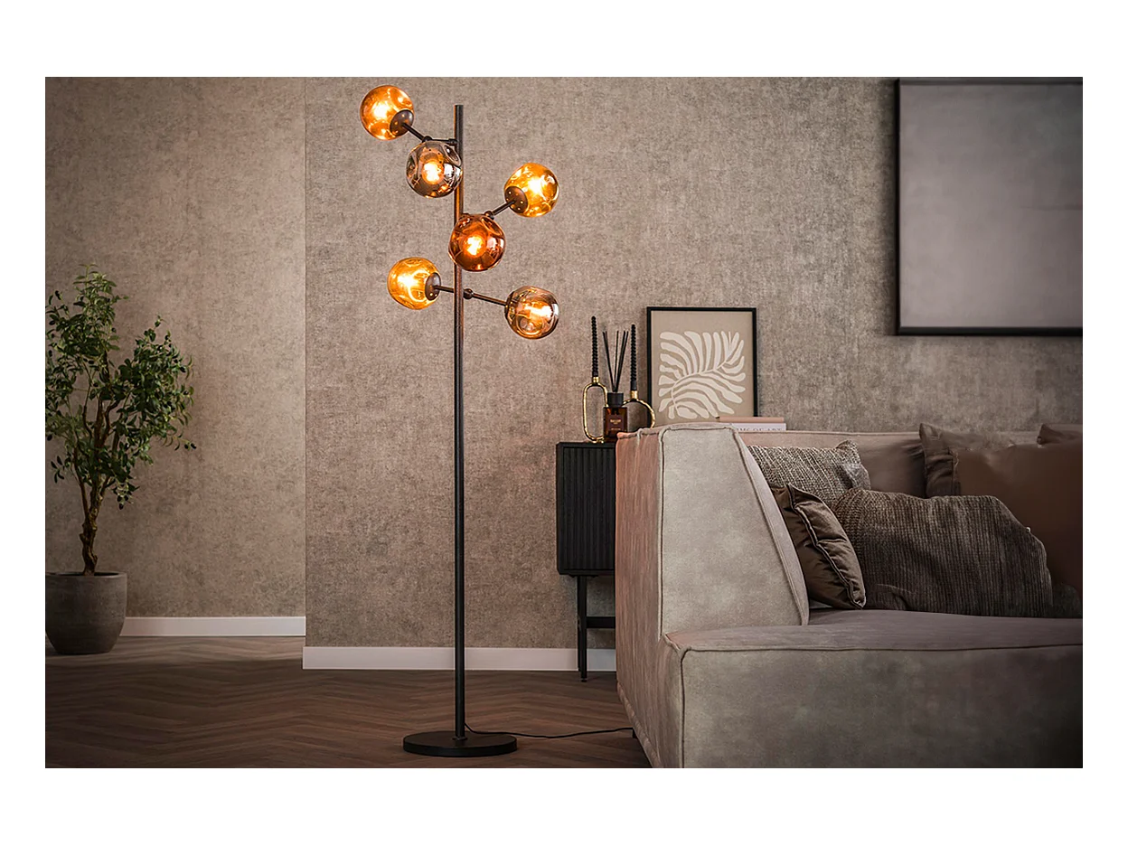 Lampadaire - Noir Verre - PELOTA