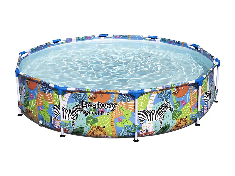 VidaXL Piscina desmontable Steel Pro Bestway redonda Ø305x66 cm