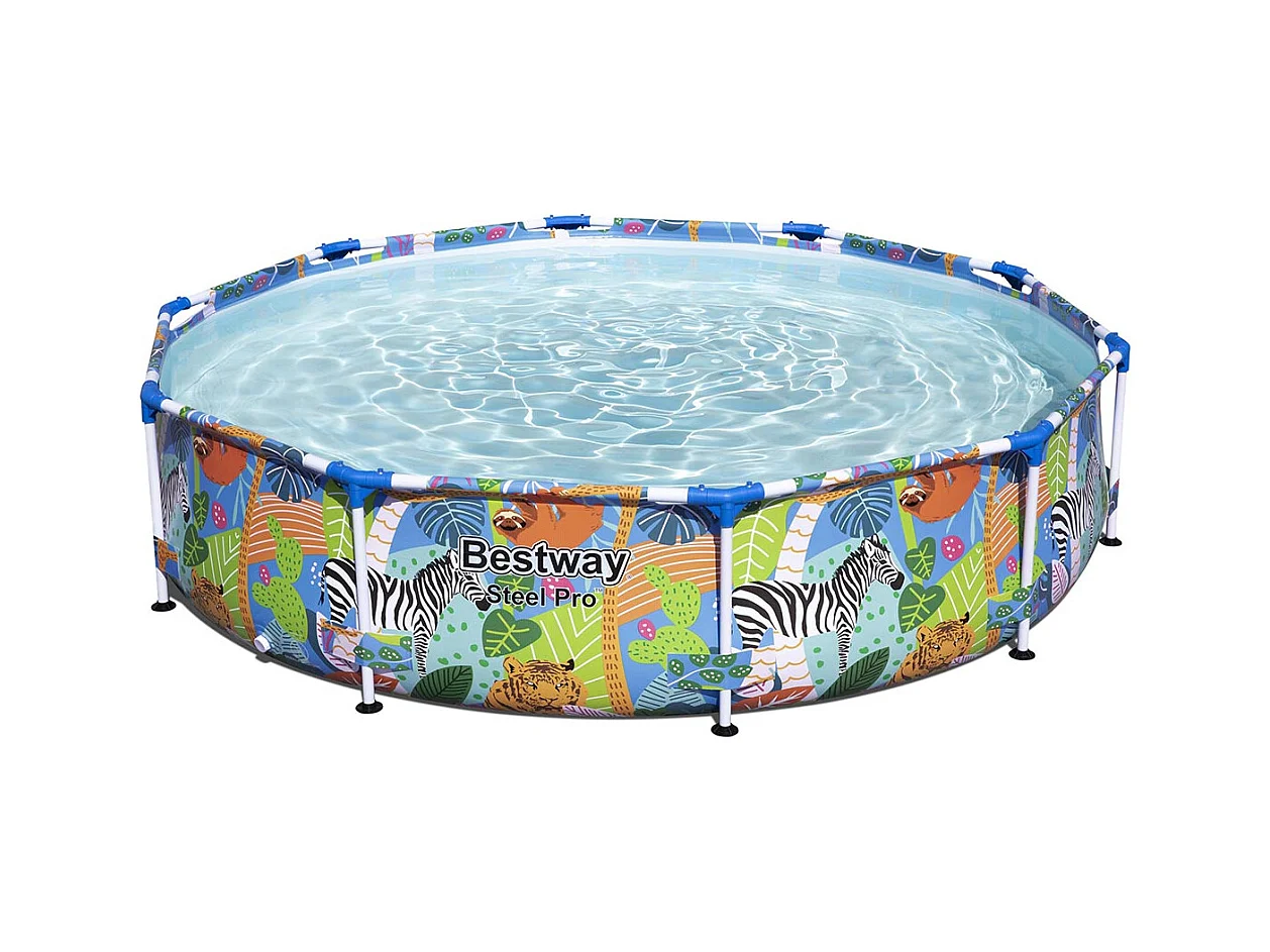 VidaXL Piscina desmontable Steel Pro Bestway redonda Ø305x66 cm